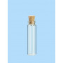 Mini Glass Bottle with Cork Lid 12x46mm - 6 pcs