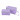 Infinity Hearts Yarn Bag/Knitting Bag Set Square Purple/White 21x13x12/29x13x17cm - 2 pcs