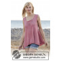 Woodstock by DROPS Design - Knitted A-shape Top Lace Pattern size S - XXXL