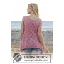 Woodstock by DROPS Design - Knitted A-shape Top Lace Pattern size S - XXXL