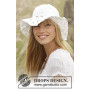 Country Girl by DROPS Design - Crochet Hat Fan Pattern 54/56 - 58/60 cm
