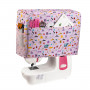 Infinity Hearts Sewing Machine Cover Pink with Print 43x20x33cm
