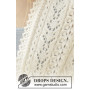 Sweet Alicia by DROPS Design - Knitted Stole Lace Pattern 144x42 cm