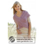 Summer Twist by DROPS Design - Knitted Shoulder Piece Cable and Lace Pattern size S - XXXL