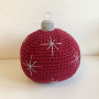 Christmas Ball Door Stop by Rito Krea - Crochet pattern 21cm
