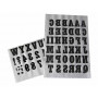 Kleiber Iron Mark Letters & Numbers Black 3.5cm