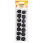 Kleiber Self-Adhesive Velcro Dots Black Dia. 25mm - 28 pcs
