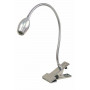 Kleiber LED Clip Lamp 360° Flexible Silver 38cm