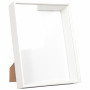 Decoration Frame MDF White 21.5x16.5x4cm
