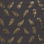 Cotton Jersey Foil Print Fabric 155cm 068 Feathers - 50cm