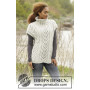 Come Winter by DROPS Design - Knitted Poncho with high Collar Pattern size S - XXXL