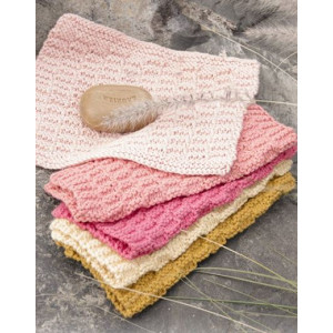Spotless by DROPS Design - Knitted Cloth Pattern 24x24 cm