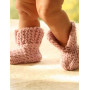 Little Peach by DROPS Design - Knitted Baby Poncho and Booties Pattern Size 1 months - 4 years