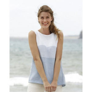 Sea Line by DROPS Design - Knitted Top with Stripes Pattern Size S - XXXL