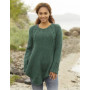 Emerald Queen by DROPS Design - Knitted Tunic with Cables Pattern size S - XXXL