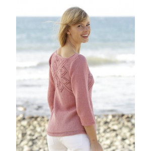 Butterfly Heart by DROPS Design - Jumper with Lace Pattern Size S - XXXL