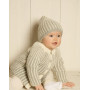 Magnus Set by DROPS Design - Knitted Jacket and Hat Pattern Size 1 months - 4 years