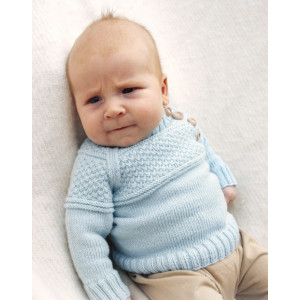 McDreamy by DROPS Design - Knitted Jumper Textured Pattern Size 1 months - 4 years