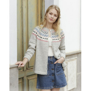 Mina Cardigan by DROPS Design - Jacket Knitting pattern size S - XXXL
