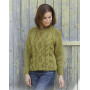 Green Tea by DROPS Design - Knitted Jumper Pattern Sizes S - XXXL