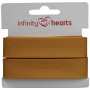 Infinity Hearts Binding Tape Cotton 40/20mm 13 Mustard - 5m