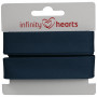 Infinity Hearts Binding Tape Cotton 40/20mm 89 Petrol - 5m