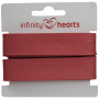 Infinity Hearts Binding Tape Cotton 40/20mm 78 Old Rose - 5m