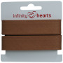 Infinity Hearts Binding Tape Cotton 40/20mm 31 Brown - 5m