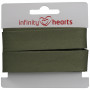 Infinity Hearts Binding Tape Cotton 40/20mm 57 Army - 5m