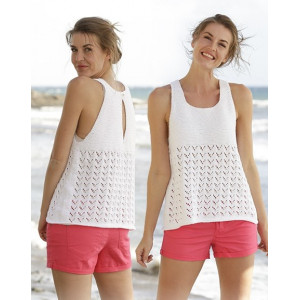 Holiday Bliss by DROPS Design - Knitted Top Pattern size S - XXXL