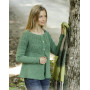 Green Echo Jacket by DROPS Design - Knitted Jacket Pattern Sizes S - XXXL