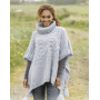 Alanna by DROPS Design - Knitted Poncho with Cables Pattern size S - XXXL
