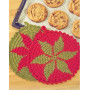 Santa's Recipe by DROPS Design - Crocheted Christmas Pot Holder Pattern 24 cm - 2 pcs