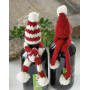 North Pole Pals by DROPS Design - Knitted Hat and Scarf for Bottle Pattern