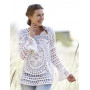 Janis by DROPS Design - Crochet Jumper Lace Pattern Size S - XXXL