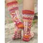 Mexican Sunset by DROPS Design - Knitted Socks Pattern size 35 - 43