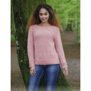 Für Elise by DROPS Design - Knitted Jumper with Lace Pattern size S - XXXL