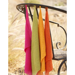 Summer Spices by DROPS Design - Knitted Towels Pattern 31x45 cm