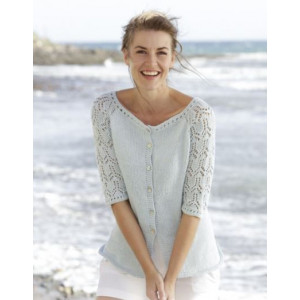 Sea Nymph Cardigan by DROPS Design - Knitted Jacket Pattern size S - XXXL