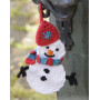 Olaf by DROPS Design - Crocheted Drops Snowman Pattern 16 cm - 2 pcs