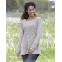 Morgan's Daughter by DROPS Design - Knitted Jumper in Cable Pattern size S - XXXL