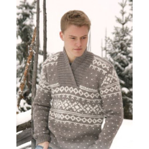 Simon by DROPS Design - Knitted Jumper Pattern size XS - XXXL