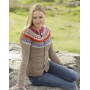 Stavanger Cardigan by DROPS Design - Knitted Jacket with Multi-coloured yoke Pattern size S - XXXL