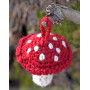 Fairy Garden by DROPS Design - Crochet Christmas Mushroom Pattern 9 cm