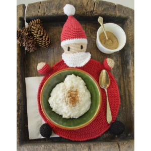 Brunch with Santa by DROPS Design - Crochet Placemat Pattern 22 cm