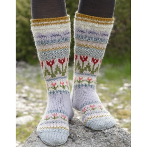 Always Winter by DROPS Design - Knitted Socks with Multi-coloured Norwegian Pattern size 35 - 46