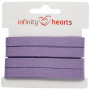 Infinity Hearts Herringbone Tape Bomuld 10mm 29 Purple - 5m