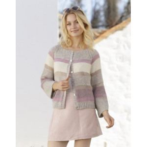 Rose Water Jacket by DROPS Design - Knitted Jacket Pattern Sizes S - XXXL