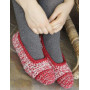 Merry Slippers by DROPS Design - Crochet Christmas Slippers Pattern size 35 - 44