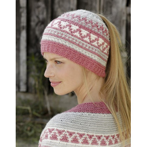 Hint of Heather Hat by DROPS Design - Knitted Hat Pattern Sizes S - XL